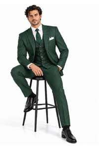Mens Great Gatsby Outfit - 1920s Gangster Outfit Look in Hunter Green