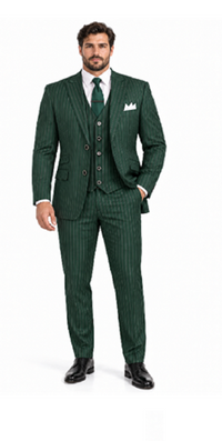 Mens Great Gatsby Outfit - 1920s Gangster Outfit Look in Hunter Green