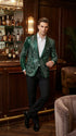 Mens Green Sequin Christmas Holiday Blazer – Luxury Party Jacket for New Year, Wedding and Festive Events New Year Jacket