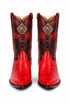 Men's King Exotic Boots Teju Lizard 3x Toe Red (495vf0712)