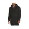 Mens Hooded Overcoat - Overcoat with hoodie - Black Wool and Cashmere Topcoat