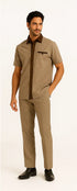 Mens Houndstooth Walking Suit by Dreams by Zacchi – 2 Piece Lei sure Set in brown/tan-99