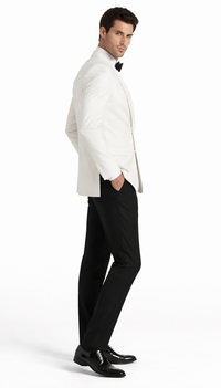 Mens Ivory Traditional Shawl Dinner Jacket - Mens Evening jackets - Tuxedo Dinner Jacket
