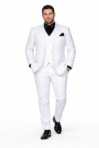 Mens John Travolta Grease Disco Suit in White