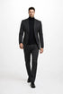 Men's John Wick Charcoal Or Black Suit Costume With Matching Turtle Neck Sweater