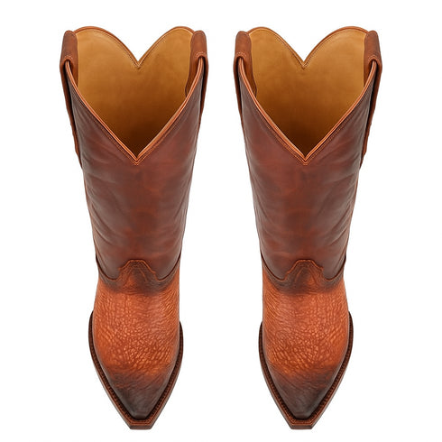 King Exotic Men's Shark Snip Toe Western Boots