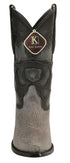Men's King Exotic Snip Toe Sharkskin Boots Handcrafted Gray (494R0909)