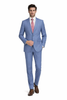Mens Light Blue Suit Mantoni – Slim Fit Formal Suit for Summer and Weddings