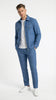 Mens Light Blue Walking Suit Set – Safair Military Casual Jacket and Pants Outfit for Travel, Vacation, Streetwear