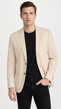 Mens Light Tan Sportcoat – Cream Beige Blazer for Weddings, Business & Smart Casual Wear