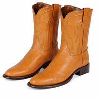 Men's Los Altos Original Leather Boots Roper Toe - Black 692105
