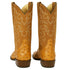 Men's Los Altos Original Full Quill Ostrich Boots Round Toe - Amber 650354