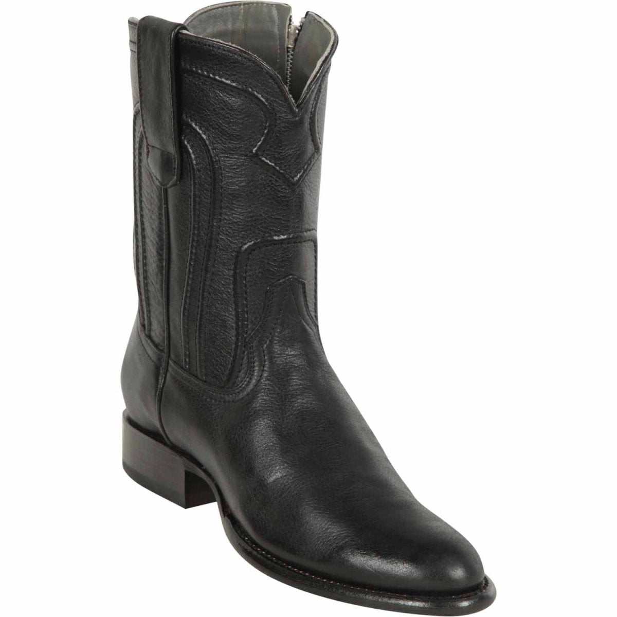 Men's Los Altos Original Leather Boots Roper Toe with Zipper – OvercoatUSA