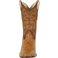Men's Los Altos Ostrich Skin Wide Square Toe Boots - B