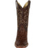 Men's Los Altos Ostrich Skin Wide Square Toe Boots - B