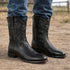 Men's Los Altos Original Leather Boots Roper Toe - Black 692105