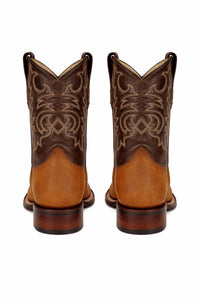 Men's Los Altos Wide Square Toe Crazy Leather Boots