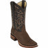 Men's Los Altos Wide Square Toe Crazy Leather Boots - Brown 8226207 - Los Altos Boots