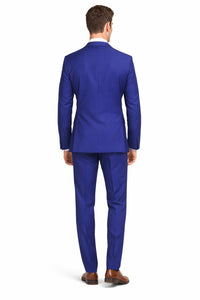 Mens Mantoni French Blue Suit – Stylish Blue Suit for Wedding, Business and Formal Wear