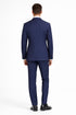 Mens Mantoni Solid Navy Suit – Classic 2 Piece Navy Blue Suit for Wedding, Business & Formal Wear