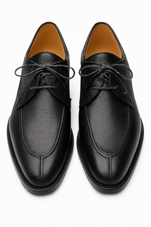 Fratello Split-Toe Deer Black Men’s Lace up Shoes By Mezlan Made In Spain Brand