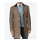 Mens Mid-Length Brown Coats - 3/4 Length Mens Coat - Wool Car Coats $199