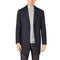 Mens Mid-Length Navy Blue Coats - 3/4 Length Mens Coat - Wool Car Coats $199