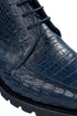 Navy Genuine Caiman Crocodile Belly Ankle Los Altos Boot