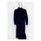 Mens Navy Notch Lapel Full Length All Weather Coat Duster Maxi Coat