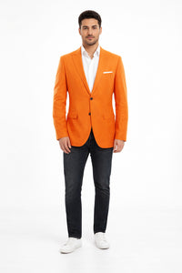 Mens Orange Dinner Jacket - Mens Evening jackets - Tuxedo Dinner Jacket
