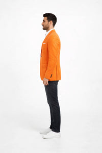 Mens Orange Dinner Jacket - Mens Evening jackets - Tuxedo Dinner Jacket