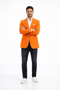 Mens Orange Dinner Jacket - Mens Evening jackets - Tuxedo Dinner Jacket