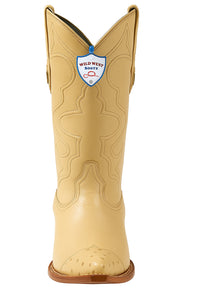 Men's Wild West Smooth Ostrich Skin 3X Toe Boots 29504-B