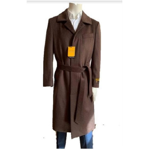 Mens Overcoat - Full Length Topcoat - Wool Coat