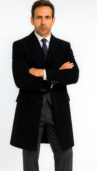 Mens Peaky Blinders Michael Gray Vested Suit & Black Overcoat Costume