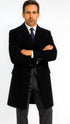 Mens Peaky Blinders Michael Gray Vested Suit & Black Overcoat Costume