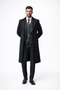Mens Peaky Blinders Costume Thomas Shelby 3PC Suit & Black Overcoat