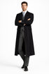 Mens Peaky Blinders Costume Thomas Shelby Grey Vested Suit with Black Overcoat & Hat