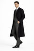 Mens Peaky Blinders Costume Thomas Shelby Grey Vested Suit with Black Overcoat & Hat