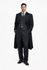 Mens Peaky Blinders Costume Thomas Shelby Black Suit Overcoat & Hat