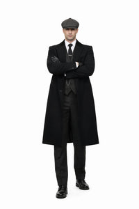 Mens Peaky Blinders Costume Thomas Shelby Suit & Overcoat