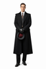 Mens Peaky Blinders Costume Thomas Shelby Vested Suit & Black Overcoat