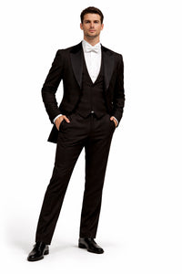 Mens Phantom of The Opera Tail Tuxedo Costume in Black