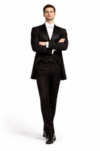 Mens Phantom of The Opera Tail Tuxedo Costume in Black