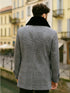 Mens Plaid Overcoat - Gray Wool Peacoat Plaid Topcoats