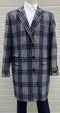 Mens Plaid Peacoat - Plaid Wool And Cashmere Topcoats $179