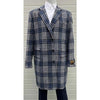 Mens Gray Houndstooth Coat - Houndstooth Peacoat - Mens Houndstooth Overcoat