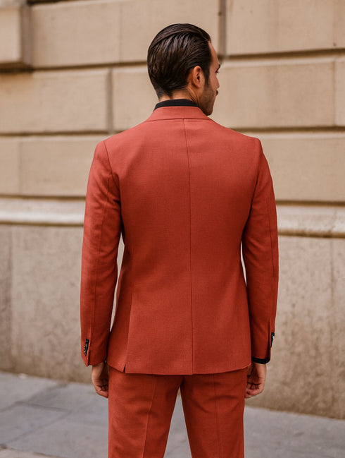 Premium Red Groom Suit – Stylish Men’s 3-Piece Wedding Attire