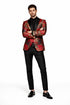 Mens Red and Gold Dinner Jacket - Mens Evening jackets - Tuxedo Dinner Jacket