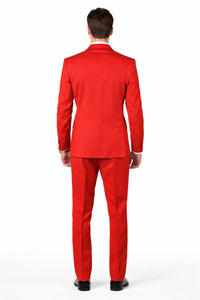Classic Red Shawl Lapel Tuxedo for Men | 1-Button 4-Piece Suit